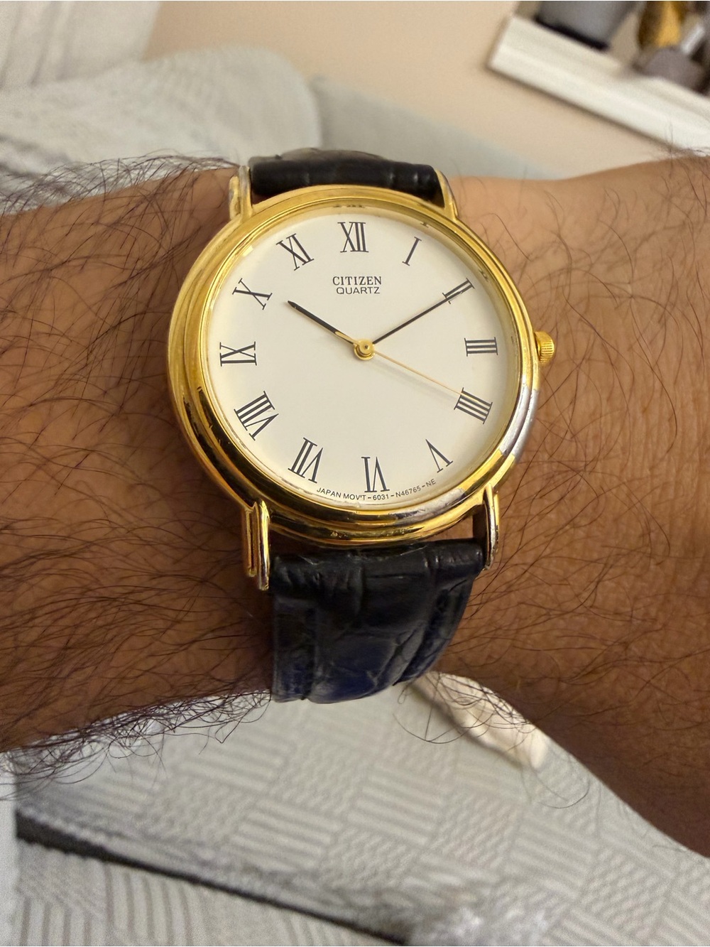 Vintage Citizen Quartz Watch 6031-S52489 May 1990 Roman Dial Working Dress -Read - Picture 2 of 12